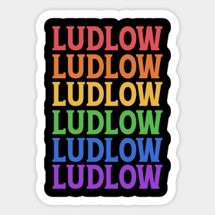 LUDLOW CASTLE CITY Sticker